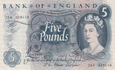 Great Britain, 5 Pounds, 1963/1971, AUNC(-), p375b