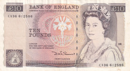 Great Britain, 10 Pounds, 1987/1988, XF, p379d