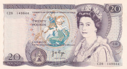 Great Britain, 20 Pounds, 1970/1991, UNC, p380b