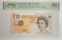 Great Britain, 10 Pounds, 2015, UNC, p389e