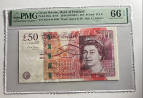 Great Britain, 50 Pounds, 2011, UNC, p393a