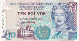 Guernsey, 10 Pounds, 1995/2023, UNC, p57d