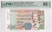 Guernsey, 50 Pounds, 1994, UNC, p59a, British Administration