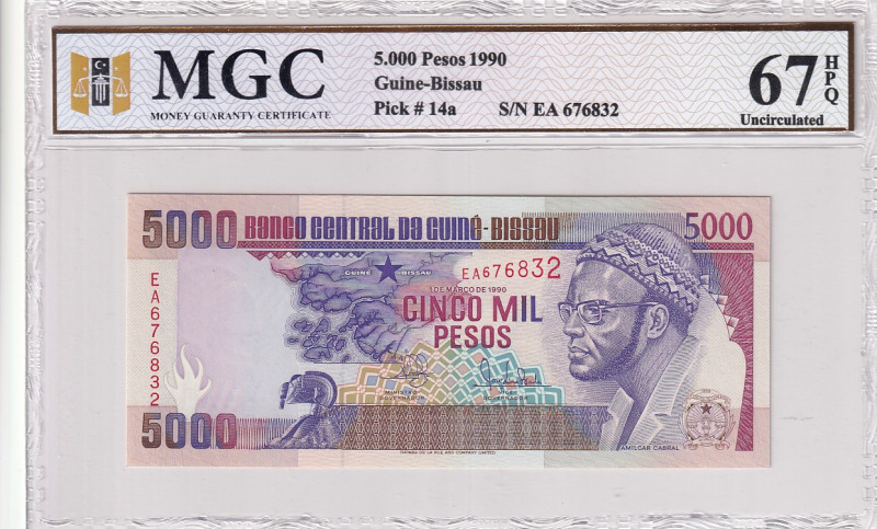 Guinea-Bissau, 5.000 Pesos, 1990, UNC, p14a

MGC 67 HPQ

Estimate: USD 20-40