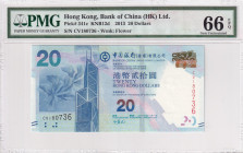 Hong Kong, 20 Dollars, 2013, UNC, p341c