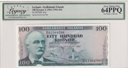 Iceland, 100 Kronur, 1961, UNC, p44a