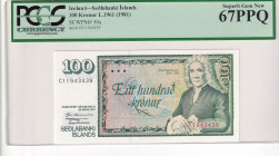 Iceland, 100 Kronur, 1981, UNC, p50as, Seolabanki Islands