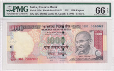 India, 1.000 Rupees, 2011, UNC, p100u