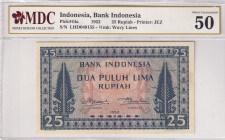 Indonesia, 25 Rupiah, 1952, AUNC, p44a