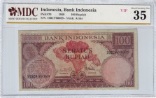 Indonesia, 100 Rupiah, 1959, VF, p70a