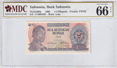 Indonesia, 2 1/2 Rupiah, 1968, UNC, p103a