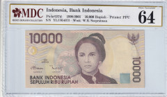Indonesia, 10.000 Rupiah, 1998-2001, UNC, p137d, Bank Indonesia