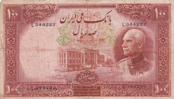 Iran, 100 Rials, 1938, VF(-), p36Aa