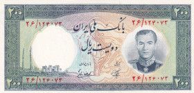 Iran, 200 Rials, 1958, UNC, p70