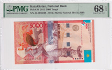Kazakhstan, 5.000 Tenge, 2011, UNC, p38a, National Bank