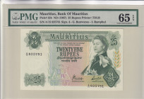 Mauritius, 25 Rupees, 1967, UNC, p32b, Bank of Mauritius