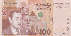 Morocco, 100 Dirhams, 2002, AUNC, p70