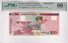 Namibia, 100 Namibia Dollars, 2012, UNC, p14as, SPECIMEN