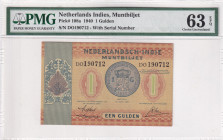 Netherlands Indies, 1 Gulden, 1940, UNC, p108a