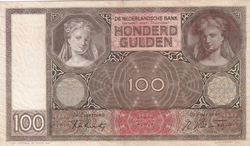 Netherlands, 100 Gulden, 1942, VF, p51c

Stained

Estimate: USD 15-30