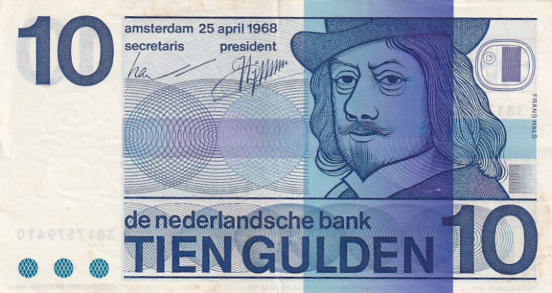 Netherlands, 10 Gulden, 1968, XF, p91b

Estimate: USD 10-20