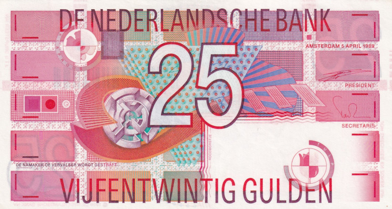 Netherlands, 25 Gulden, 1989, XF(+), p100

Estimate: USD 10-20