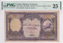 Türkiye, 10 Lira, 1927, VF, p121a, 1. Emission