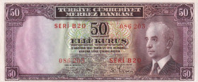 Türkiye, 50 Kurush,UNC, p133, 2.Emission,  not treated