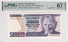 Türkiye, 500.000 Lira, 1998, UNC, p212a, SOLID