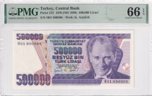 Türkiye, 500.000 Lira, 1997, UNC, p212a, Low Serial Number