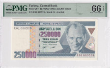 Türkiye, 250.000 Lira, 1995, UNC, p207a, Low Serial Number