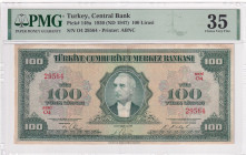 Türkiye, 100 Lira, 1947, VF, p149a, 4.Emission