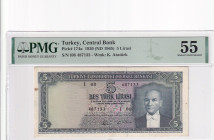 Türkiye, 5 Lira, 1965, AUNC, p177a, 5.Emission