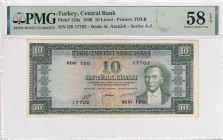 Türkiye, 10 Lira, 1952, AUNC(+), p156a, 5.Emission