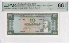 Türkiye, 10 Lira, 1958, UNC, p158a, 5.Emission