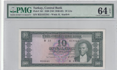 Türkiye, 10 Lira, 1963, UNC, p161a, 5.Emission