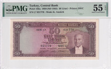 Türkiye, 50 Lira, 1953, AUNC, p163a, 5.Emission