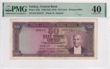 Türkiye, 50 Lira, 1953, XF, p163a, 5.Emission