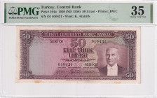 Türkiye, 50 Lira, 1956, VF, p164a, 5.Emission