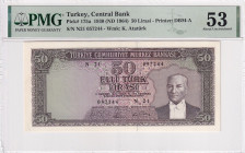 Türkiye, 50 Lira, 1964, AUNC, p175a, 5.Emission