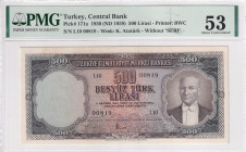 Türkiye, 500 Lira, 1959, AUNC, p171a, 5.Emission