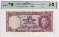 Türkiye, 500 Lira, 1962, AUNC, p178a, 5.Emission