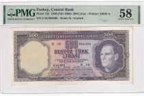 Türkiye, 500 Lira, 1968, AUNC, p183a, 5.Emission