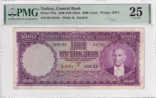 Türkiye, 1.000 Lira, 1953, VF, p172a, 5.Emission