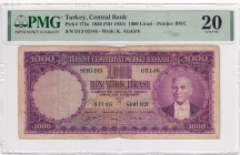 Türkiye, 1.000 Lira, 1953, VF, p172a, 5.Emission