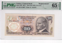 Türkiye, 50 Lira, 1976, UNC, p188r, REPLACEMENT