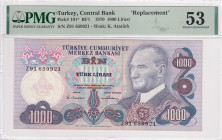 Türkiye, 1.000 Lira, 1978, AUNC, p191r, REPLACEMENT