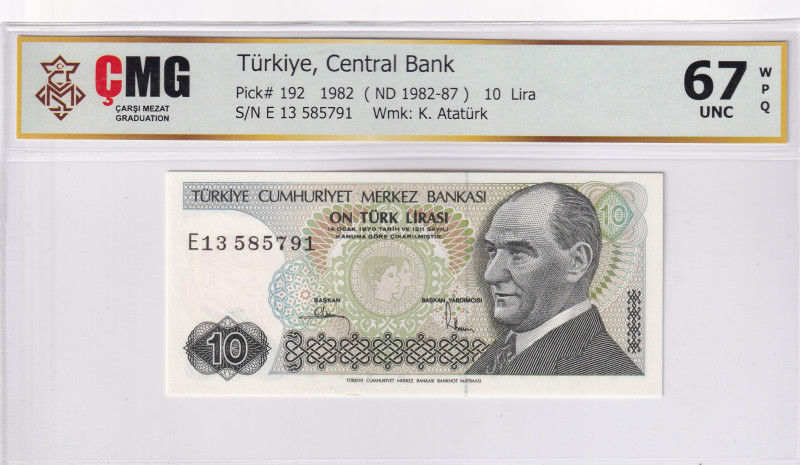 Türkiye, 10 Lira, 1982, UNC, p193a, 7.Emission

Mustafa Kemal Atatürk Portresi...