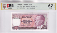 Türkiye, 100 Lira, 1984, UNC, p194b, 7.Emission