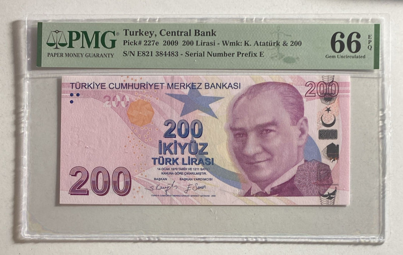 Türkiye, 200 Lira, 2019, UNC, p227e, Radar

PMG 66 EPQ, Mustafa Kemal Atatürk ...